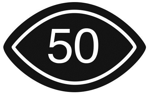 Visual Content rated 50 symbol