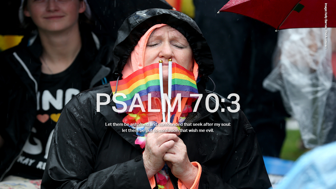 Supporters of the Sam Sex marriage bill wait in Hindmarsh Square, Adelaide for a decision ahead of the postal survey result.