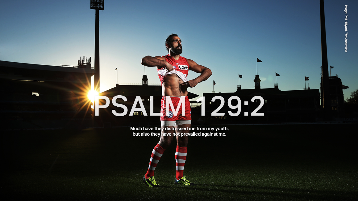 To commemorate 20 years since St Kilda’s Nicky Winmar took a stance against racism in the AFL, Adam Goodes, one of the greatest Indigenous players of the game, re-enacts the moment ahead of the AFL Indigenous Round. 